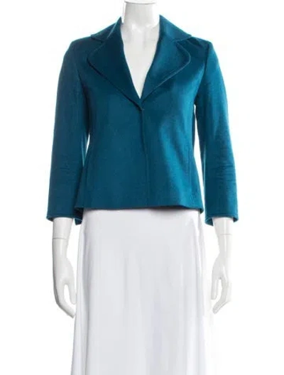 Pre-owned Akris Punto Wool Blazer W/ Tags In Blue