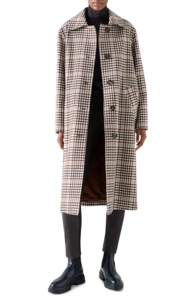 Akris Punto Wool Blend Long Coat In Gray