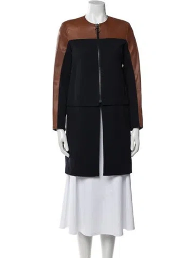 Pre-owned Akris Punto Wool Coat In Black