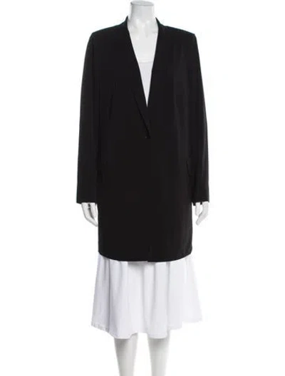 Pre-owned Akris Punto Wool Coat In Black