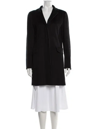 Pre-owned Akris Punto Wool Coat In Black