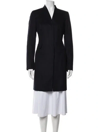 Pre-owned Akris Punto Wool Coat In Blue