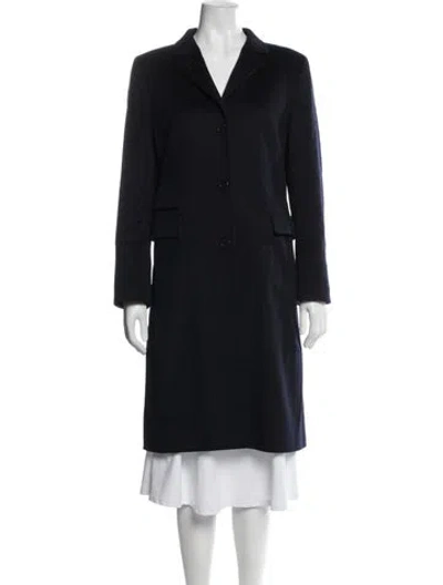 Pre-owned Akris Punto Wool Coat In Blue