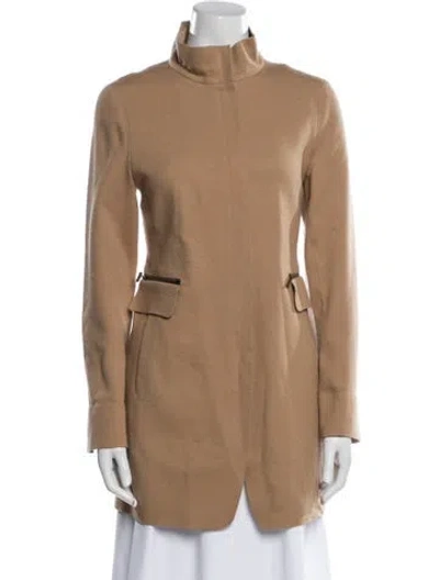 Pre-owned Akris Punto Wool Coat In Neutral