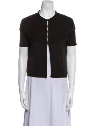 Pre-owned Akris Punto Wool Crew Neck Sweater In Blue