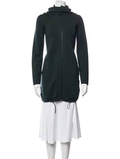 Pre-owned Akris Punto Wool Crew Neck Sweater In Green