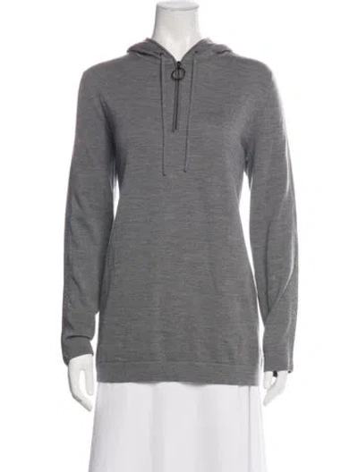 Pre-owned Akris Punto Wool Crew Neck Sweater In Grey