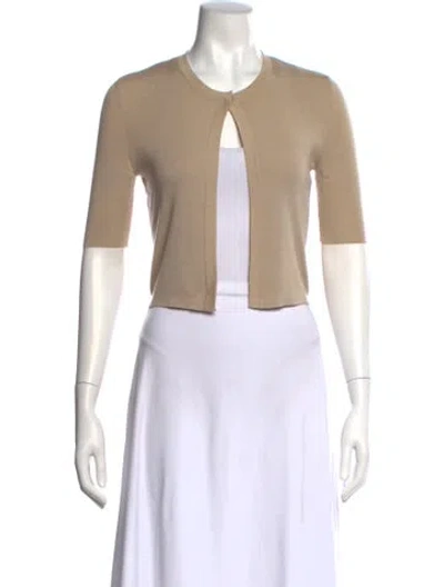 Pre-owned Akris Punto Wool Crew Neck Sweater In Neutral