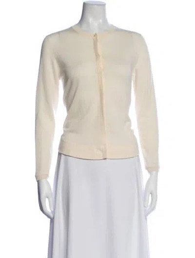 Pre-owned Akris Punto Wool Crew Neck Sweater In Neutral