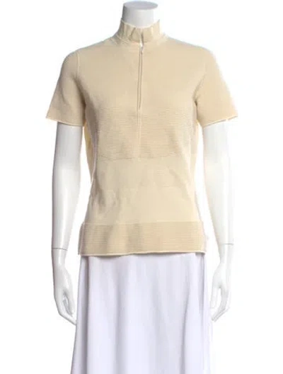 Pre-owned Akris Punto Wool Crew Neck Sweater In Neutral