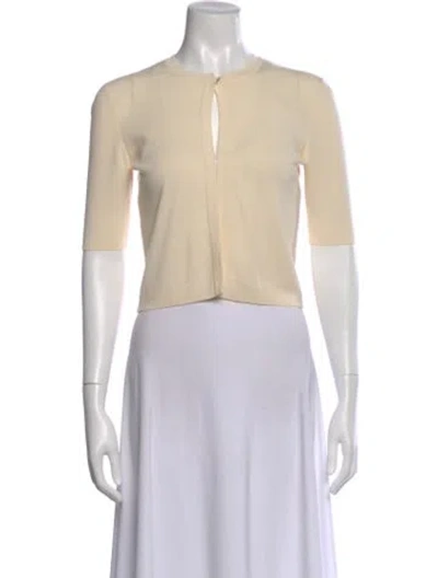 Pre-owned Akris Punto Wool Crew Neck Sweater In Neutral