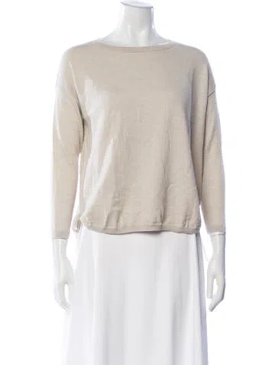 Pre-owned Akris Punto Wool Crew Neck Sweater In Neutrals