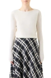 Akris Punto Wool Crewneck Top In White