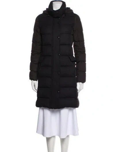 Pre-owned Akris Punto Wool Down Coat In Black