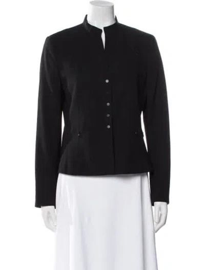 Pre-owned Akris Punto Wool Evening Jacket In Black