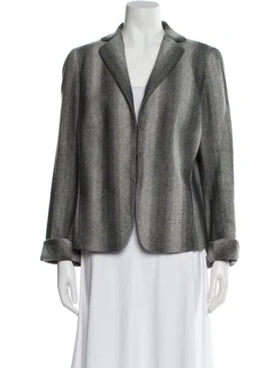 Pre-owned Akris Punto Wool Evening Jacket In Gray