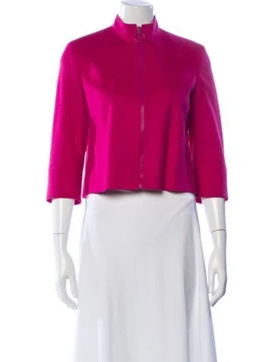 Pre-owned Akris Punto Wool Evening Jacket In Pink