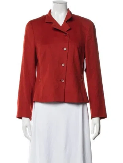 Pre-owned Akris Punto Wool Evening Jacket In Red