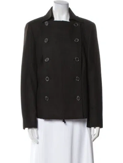 Pre-owned Akris Punto Wool Jacket In Brown