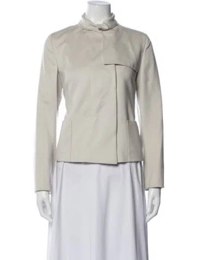 Pre-owned Akris Punto Wool Jacket In Neutrals