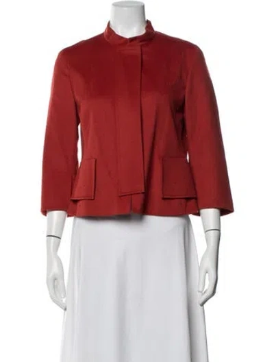 Pre-owned Akris Punto Wool Jacket In Orange