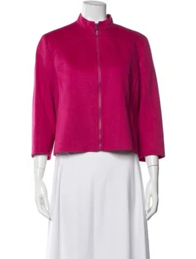 Pre-owned Akris Punto Wool Jacket In Red