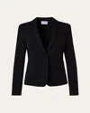 Akris Punto Elements Jersey One-button Blazer In Black