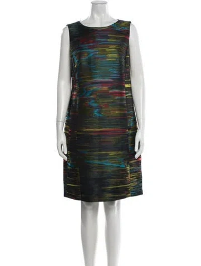 Pre-owned Akris Punto Wool Knee-length Dress In Blue