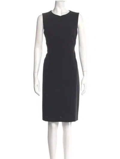 Pre-owned Akris Punto Wool Knee-length Dress In Gray