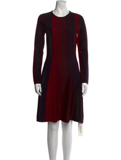 Pre-owned Akris Punto Wool Knee-length Dress In Red