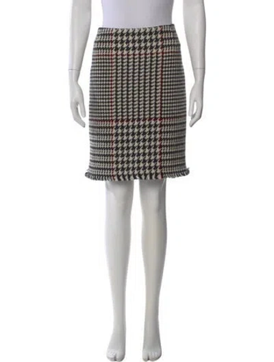 Pre-owned Akris Punto Wool Knee-length Skirt In Black