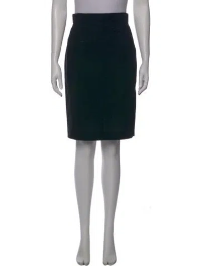Pre-owned Akris Punto Wool Knee-length Skirt In Blue