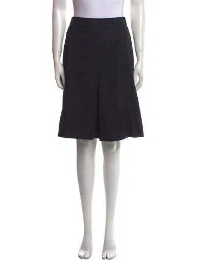 Pre-owned Akris Punto Wool Knee-length Skirt In Gray