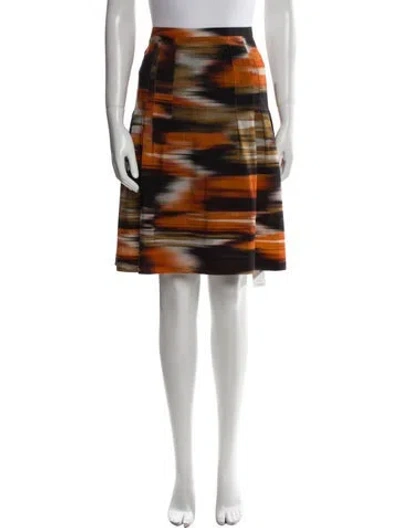 Pre-owned Akris Punto Wool Knee-length Skirt In Multi
