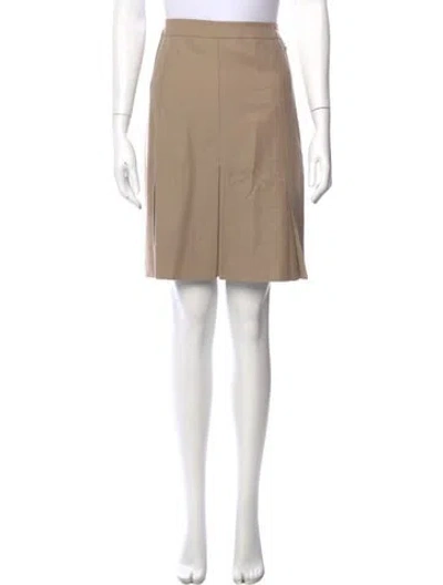 Pre-owned Akris Punto Wool Knee-length Skirt In Neutral