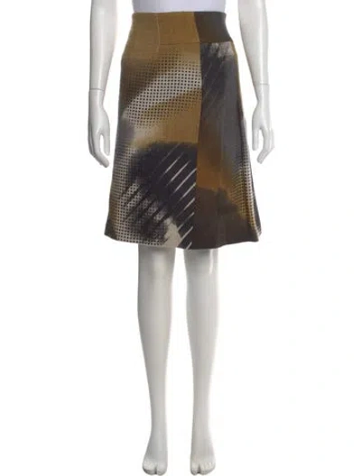 Pre-owned Akris Punto Wool Knee-length Skirt In Neutral