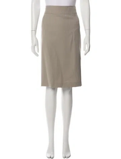 Pre-owned Akris Punto Wool Knee-length Skirt In Neutrals
