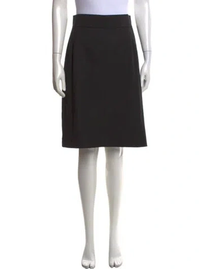 Pre-owned Akris Punto Wool Knee-length Skirt W/ Tags In Brown
