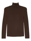 Akris Punto Wool Knitted Top In Brown