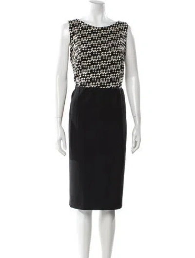 Pre-owned Akris Punto Wool Midi Length Dress In Multi