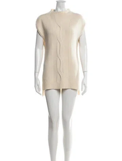 Pre-owned Akris Punto Wool Midi Length Dress In Neutral