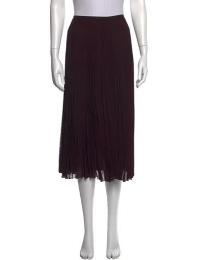 Pre-owned Akris Punto Wool Midi Length Skirt In Purple