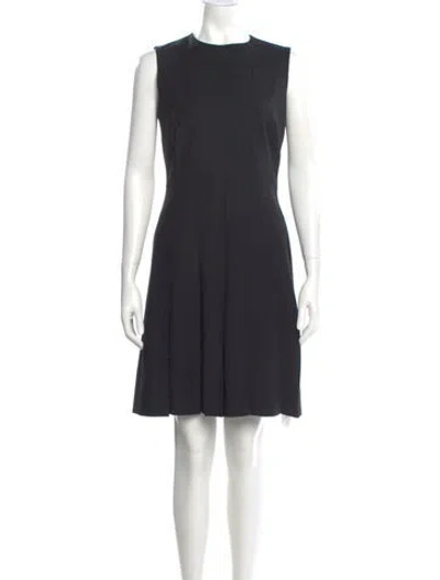Pre-owned Akris Punto Wool Mini Dress In Gray