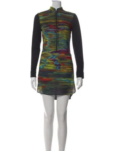 Pre-owned Akris Punto Wool Mini Dress W/ Tags In Black