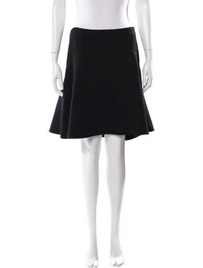 Pre-owned Akris Punto Wool Mini Skirt In Black