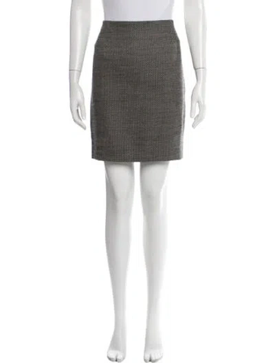 Pre-owned Akris Punto Wool Mini Skirt In Black