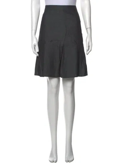 Pre-owned Akris Punto Wool Mini Skirt In Grey