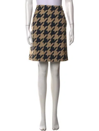 Pre-owned Akris Punto Wool Mini Skirt W/ Tags In Neutrals