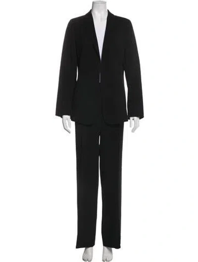 Pre-owned Akris Punto Wool Pantsuit In Black