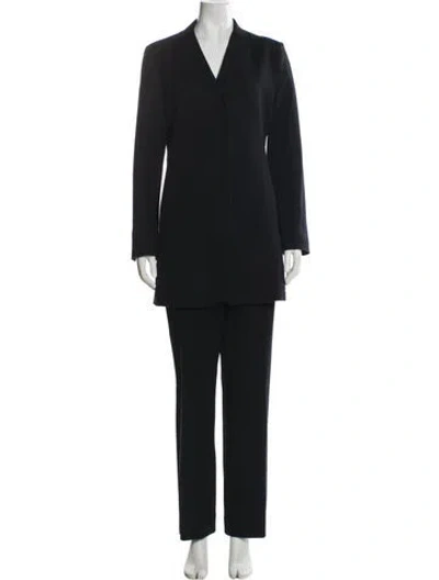 Pre-owned Akris Punto Wool Pantsuit In Blue
